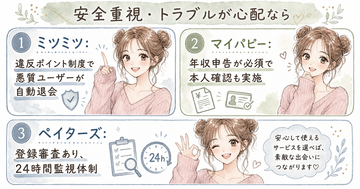 安全重視・トラブルが心配なら