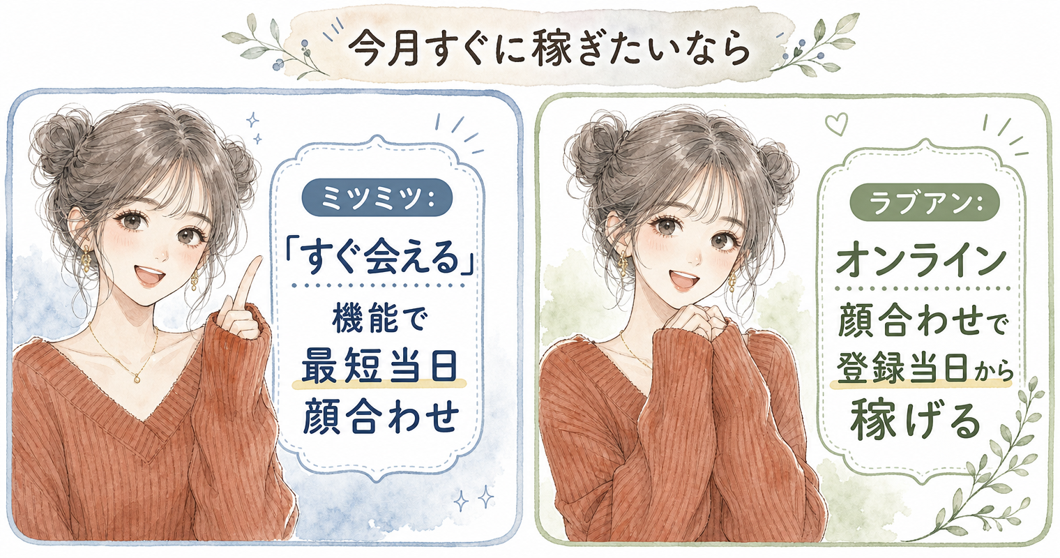 今月すぐに稼ぎたいなら